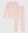 Pyjama ajusté en coton petite fille SALINE/ MARSHMALLOW