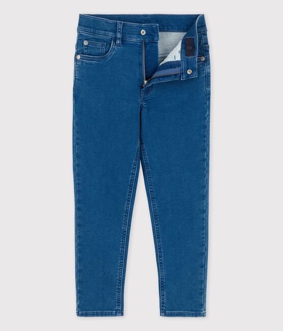 Pantalon denim responsable regular enfant garçon bleu BLEU DELAVE