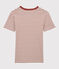 Tee-shirt L'ICONIQUE col rond en coton bio Femme beige MONTELIMAR/ OMBRIE