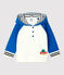Sweatshirt en molleton bébé. bleu RUISSEAU/blanc MARSHMALLOW