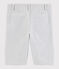 Bermuda en seersucker enfant garçon gris GRIS/blanc MARSHMALLOW