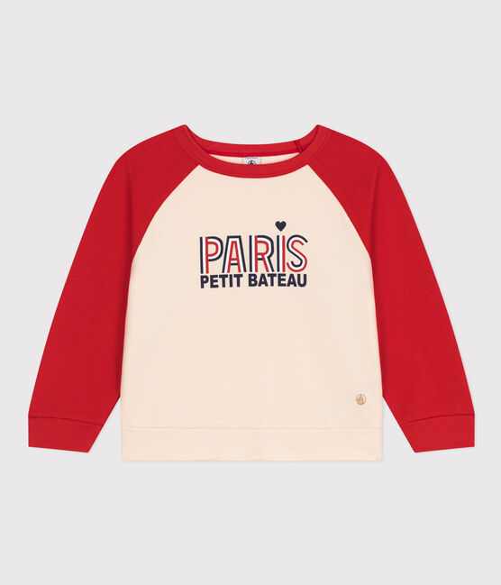 Sweatshirt en molleton léger enfant rouge AVALANCHE/ AURORA