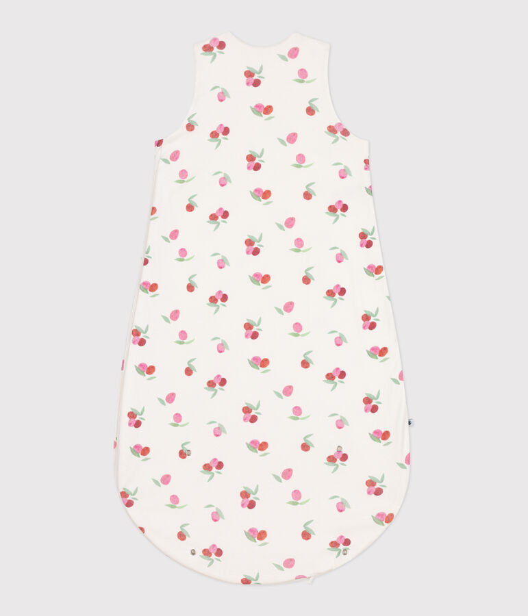 Gigoteuse b&eacute;b&eacute; en coton fleuri TOG 0.5 blanc/multicouleur