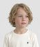 Tee-shirt manches longues en c&ocirc;te enfant fille / gar&ccedil;on blanc