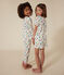 Pyjama short imprimé Paris en coton enfant blanc MARSHMALLOW/blanc MULTICO