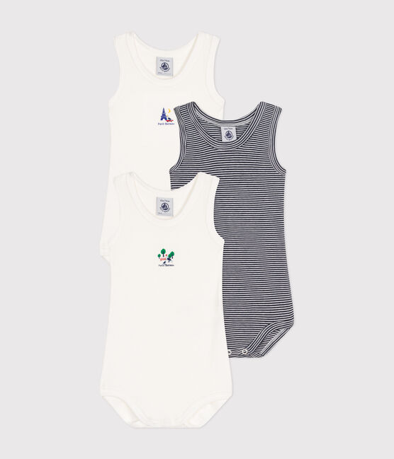 Lot de 3 bodies sans manches en coton bébé variante 1