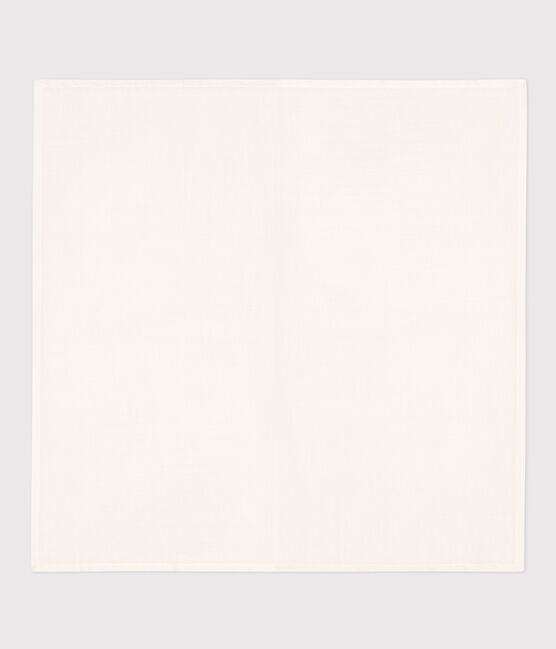 LANGE BLANC BÉBÉ EN GAZE DE COTON blanc MARSHMALLOW