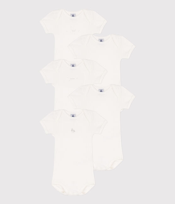 Lot de 5 bodies manches courtes lapins en coton variante 1