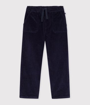Pantalon droit enfant en velours