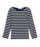 Marinière iconique enfant bleu SMOKING/beige COQUILLE