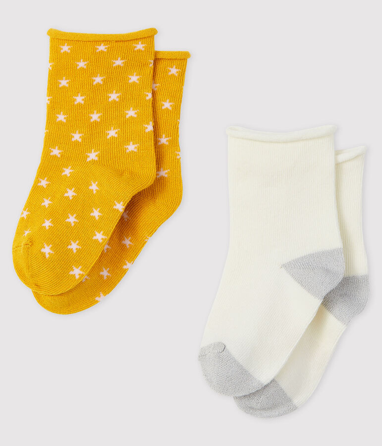 Lot de 2 paires de chausettes b&eacute;b&eacute; multicouleur