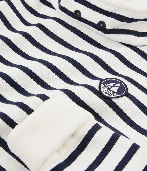 Sweatshirt enfant gar&ccedil;on blanc/bleu