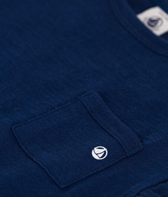 Tee-shirt manches courtes en jersey flammé bébé bleu MEDIEVAL