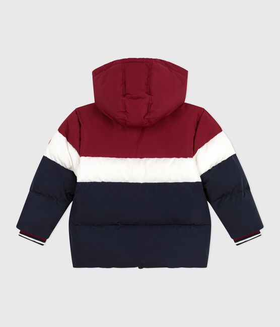 Doudoune enfant unie colorblock bleu SMOKING/blanc MULTICO