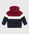 Doudoune enfant unie colorblock bleu SMOKING/blanc MULTICO
