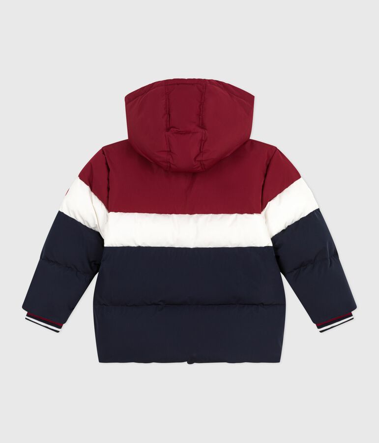 Doudoune enfant unie colorblock bleu SMOKING/blanc MULTICO