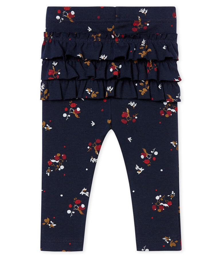 Legging imprim&eacute; b&eacute;b&eacute; fille bleu/multicouleur