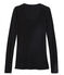 Tee shirt manches longues col danseuse femme noir NOIR