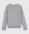 Pull en laine et coton enfant gris SUBWAY CHINE