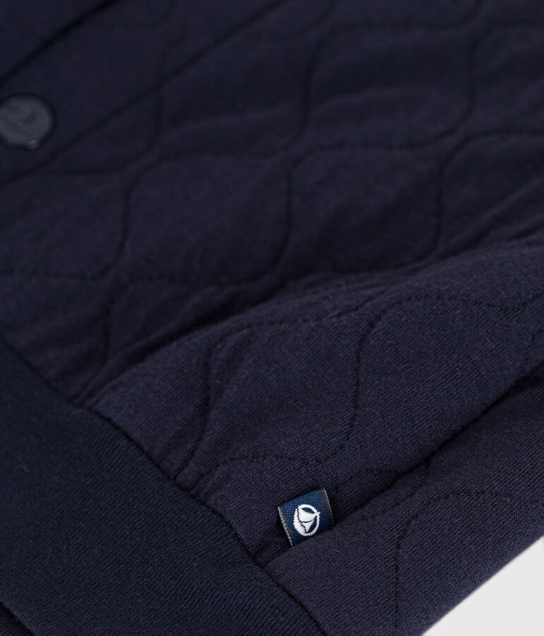 Teddy en tubique matelass&eacute; b&eacute;b&eacute; bleu SMOKING