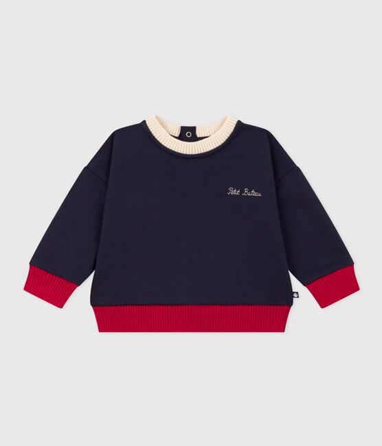 Sweatshirt en molleton bébé bleu SMOKING