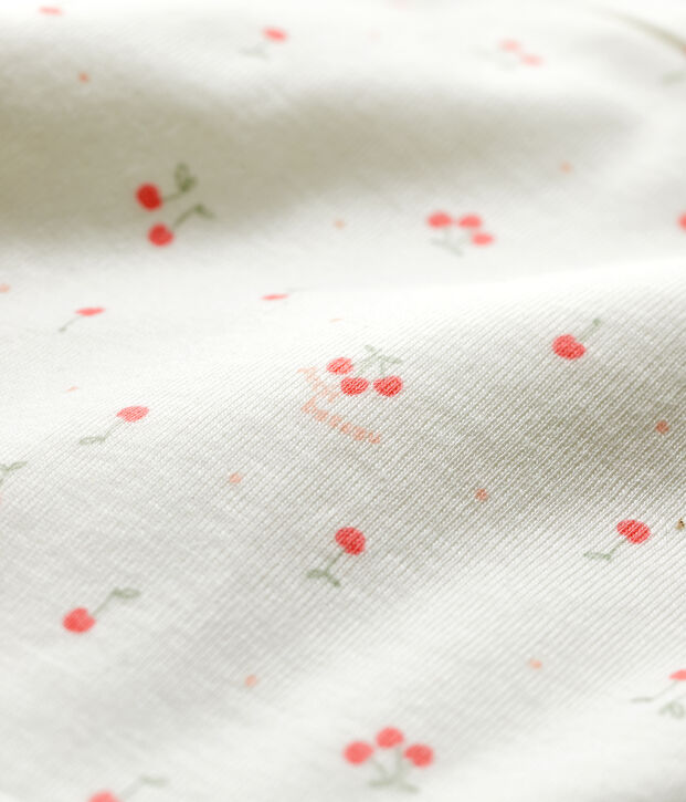 Bavoir b&eacute;b&eacute; en coton biologique blanc/multicouleur