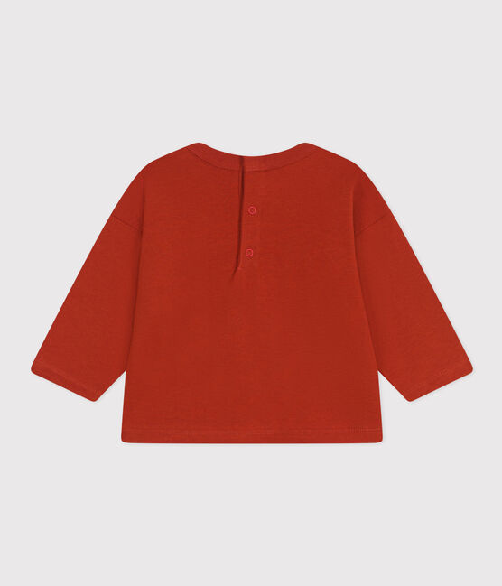 Tee-shirt manches longues en jersey bébé rouge HARISSA