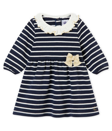 Robe Rayure Mariniere Bebe Fille Smoking Marshmallow Petit Bateau