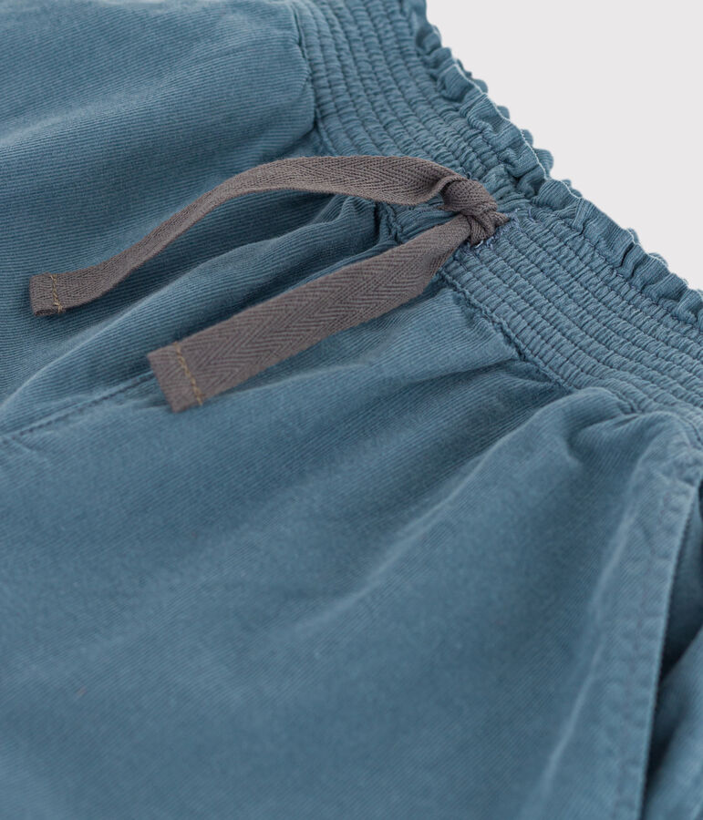 Pantalon large en velours fin enfant fille bleu ROVER