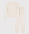 Pyjama femme en coton beige MONTELIMAR CHINE