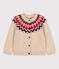 Cardigan laine et coton enfant fille TRENCH/ MULTICO