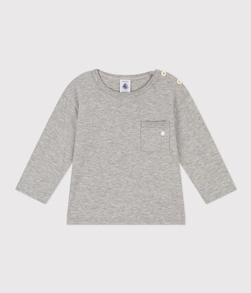 PETIT BATEAU - Tee-shirt manches longues en jersey flammé bébé