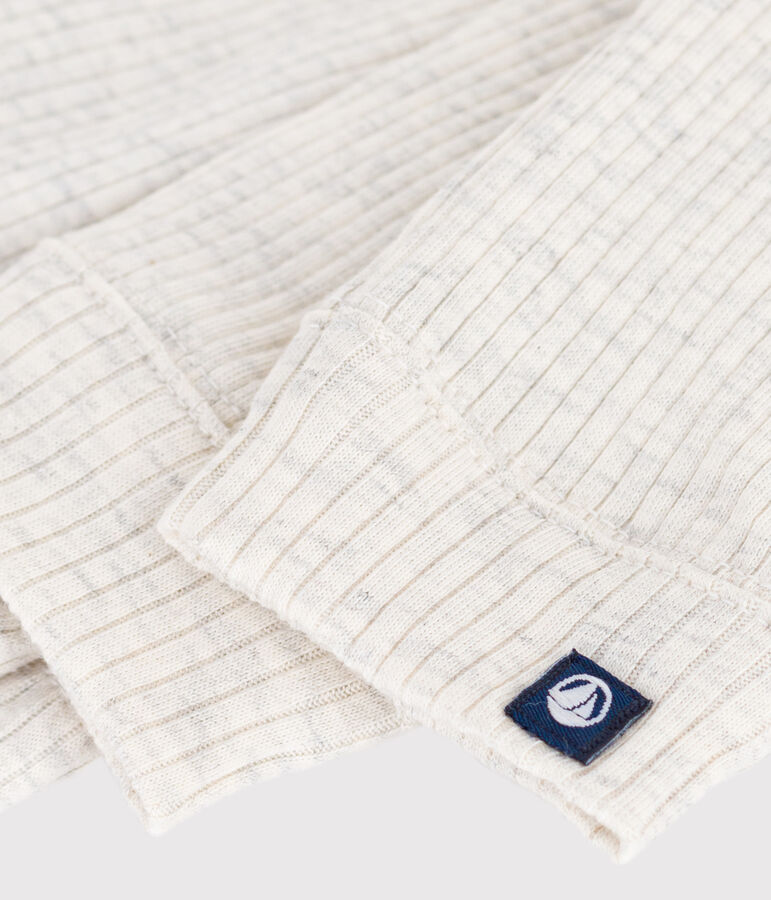 Legging b&eacute;b&eacute; en coton uni beige MONTELIMAR CHINE