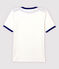 T-shirt coton Femme blanc MARSHMALLOW/bleu SURF