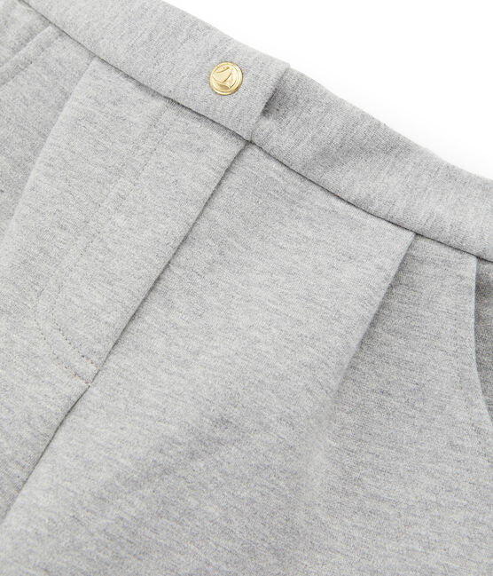 Pantalon maille enfant fille gris SUBWAY CHINE