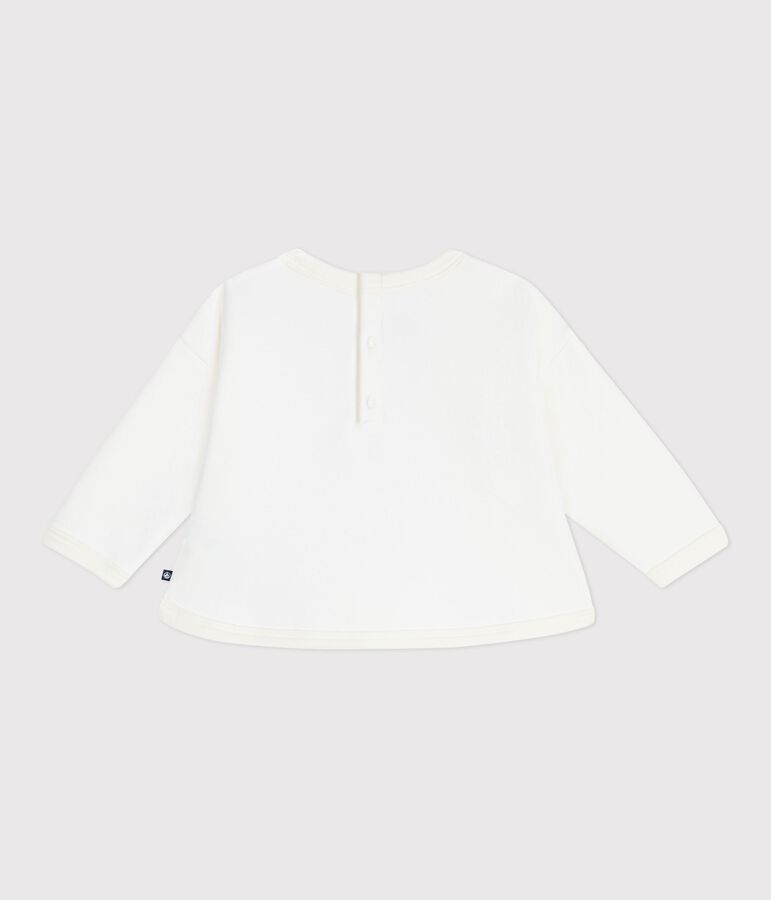 Sweatshirt b&eacute;b&eacute; en coton doux et chaud MILK/ MULTICO