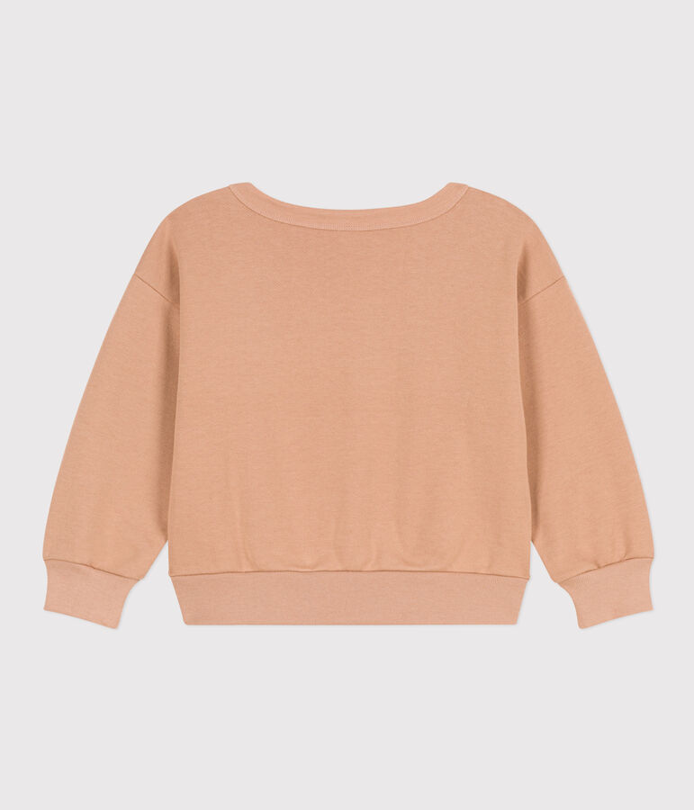 Sweatshirt en molleton enfant gar&ccedil;on beige VINTAGE