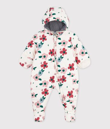 Combipilote bébé en polyester imprimé fleurs