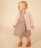 Cardigan en tricot de coton ajouré bébé rose SALINE