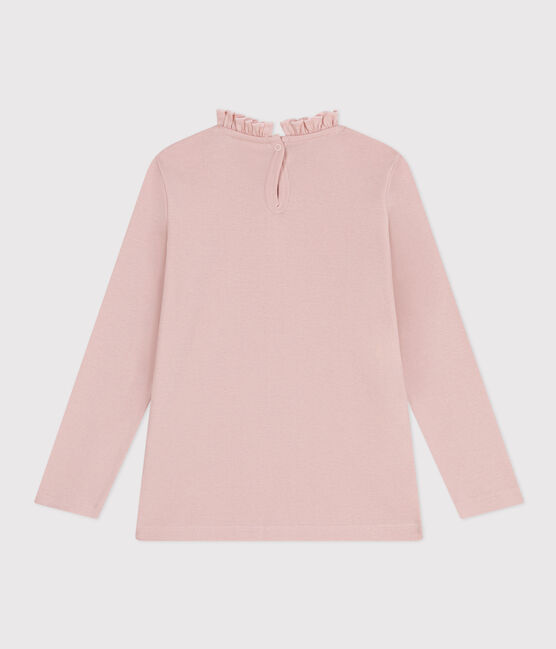 Tee-shirt manches longues en coton enfant fille rose SALINE