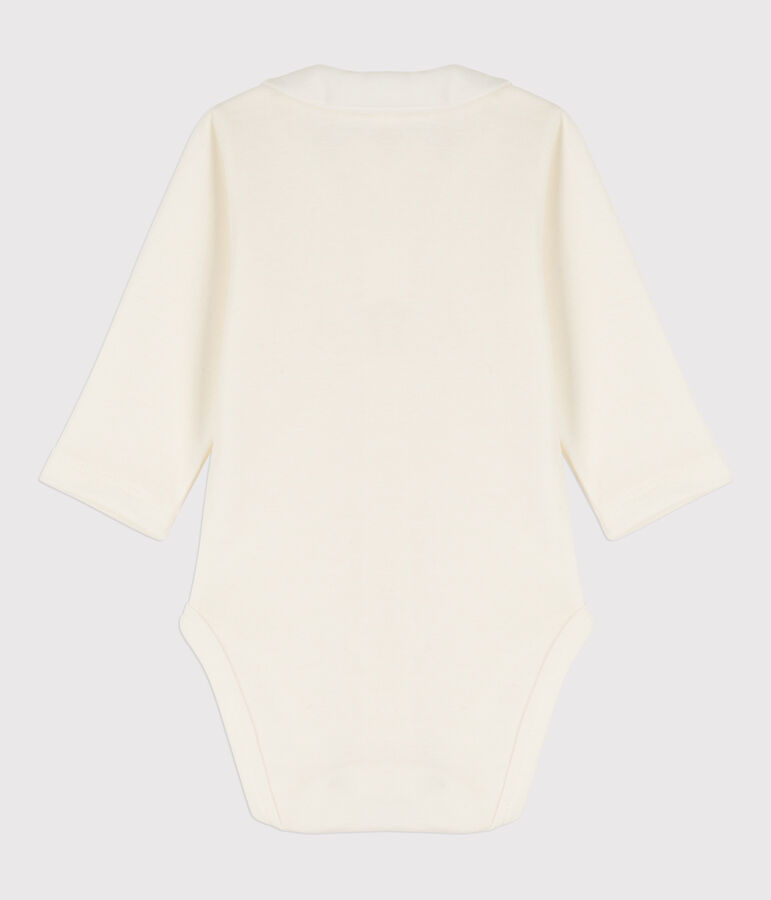 Body &agrave; col b&eacute;b&eacute; en coton blanc MARSHMALLOW