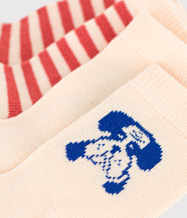 Lot de 2 paires de chaussettes chien b&eacute;b&eacute; multicouleur