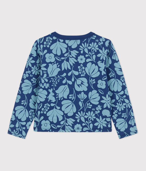 Cardigan imprimé en tubique matelassé enfant fille CREPUSCULE/ ROVER