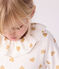 Pyjama enfant en velours imprimé cœurs dorés MILK/ DORE