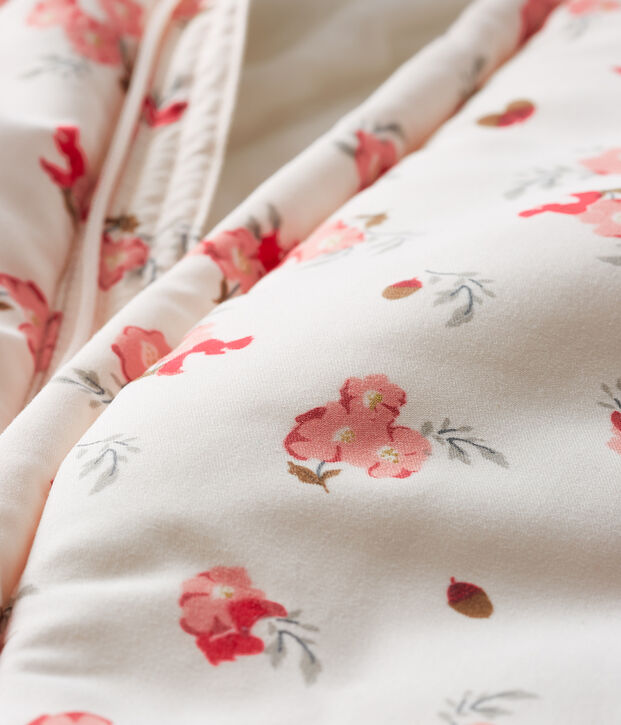 Combipilote microfibre imprim&eacute;e b&eacute;b&eacute; fille rose/multicouleur