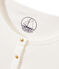 Cardigan femme en tubique extrafin blanc MARSHMALLOW