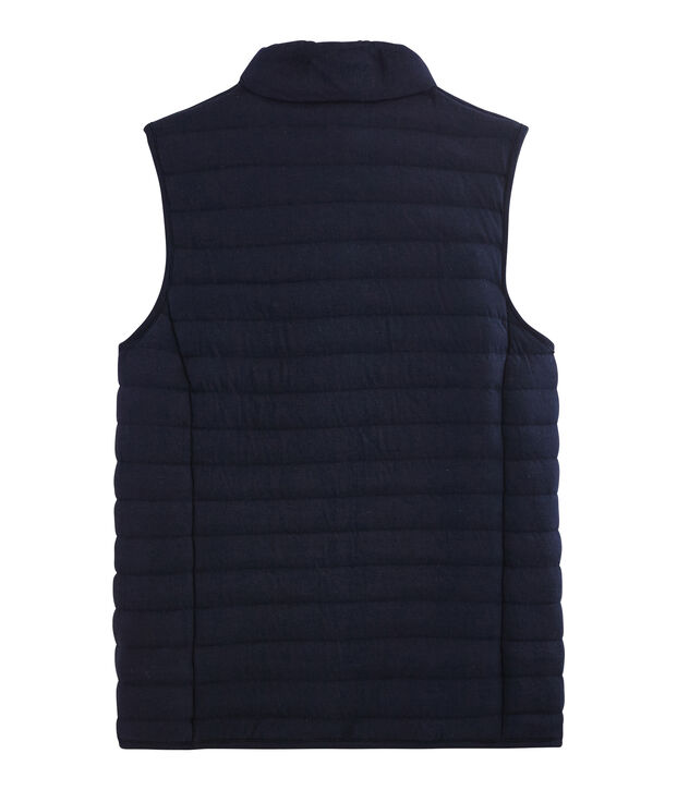 Doudoune sans manche tubique femme bleu marine