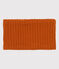 Snood bébé en tricot doublé en polaire recyclée marron RUSTY