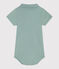 Body à manches courtes bébé en coton uni vert PAUL