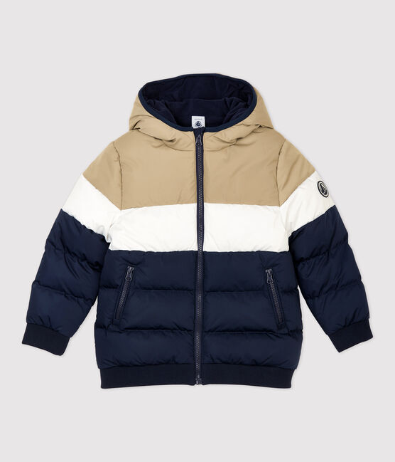 Doudoune enfant garçon bleu SMOKING/blanc MULTICO